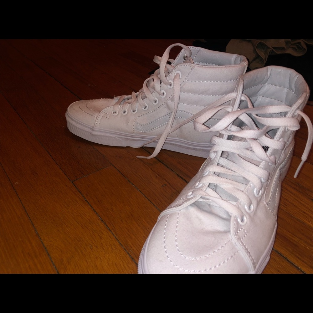 White high top vans